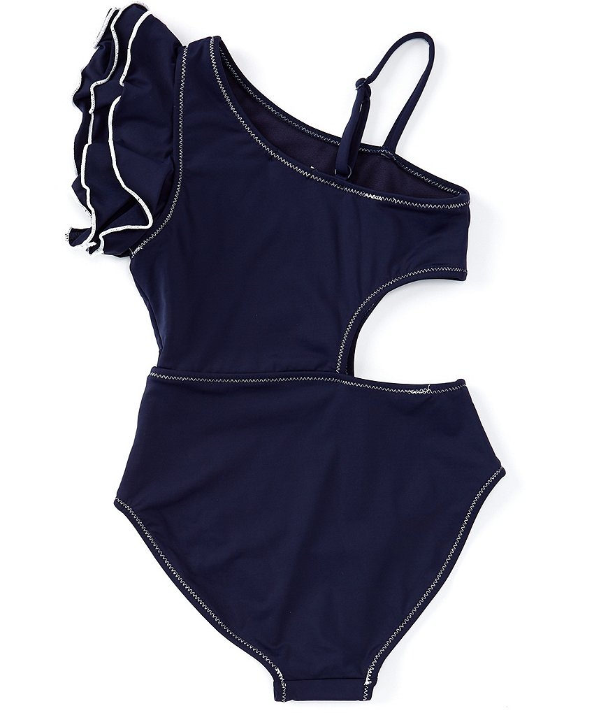 Splendid Big Girls 7-14 Stripe Romper Swimsuit Coverup