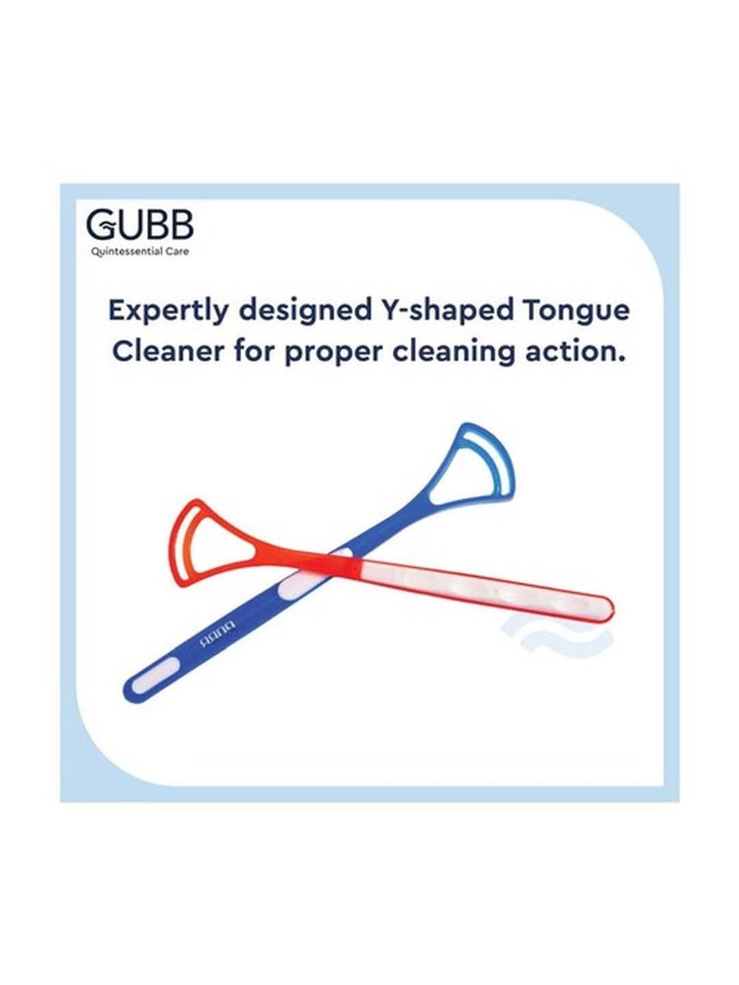 GUBB Plastic Tongue Cleaner - 2 Pcs