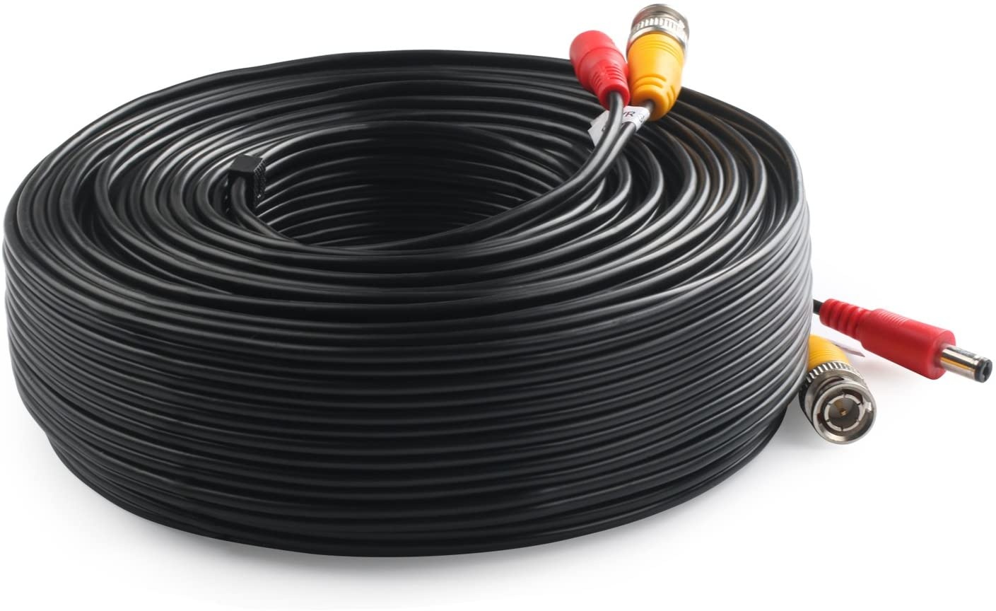 Postta BNC Video Power Cable (4 Pack 100 Feet) Pre-Made All-in-One Video Security Camera Cable Wire with Eight Connectors for CCTV DVR Surveillance System