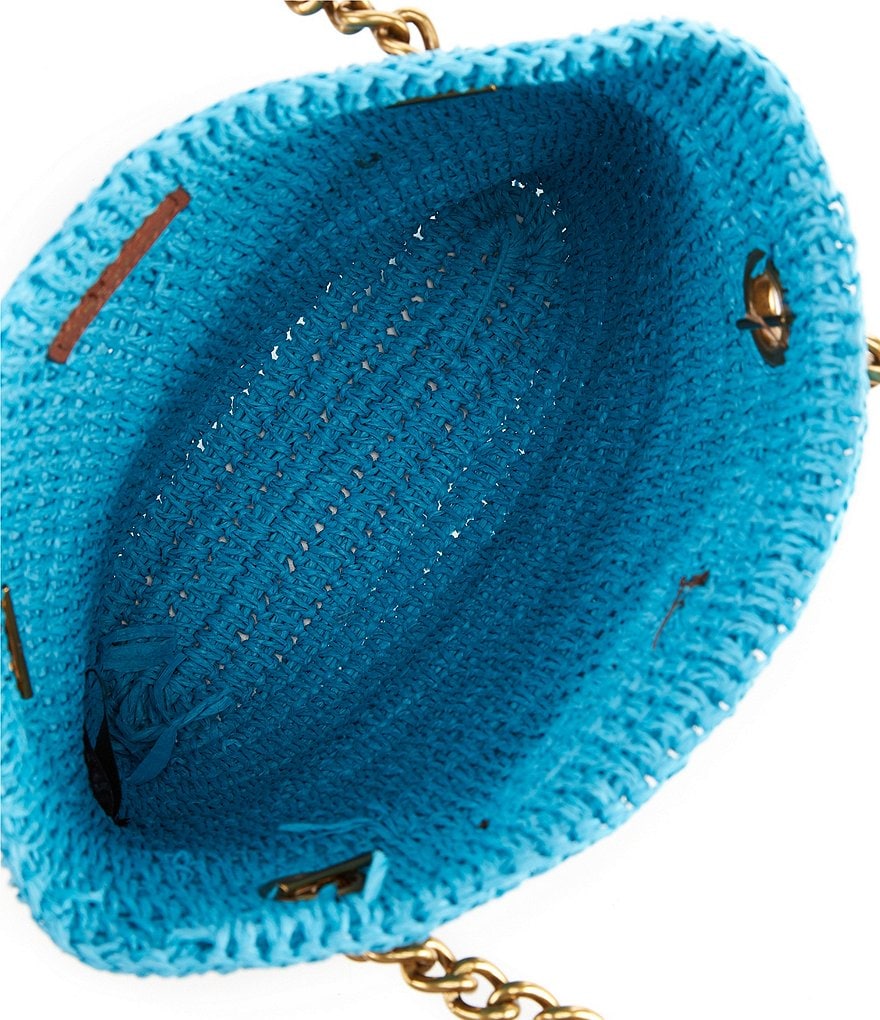 Kurt Geiger London Chelsea Raffia Small Tote Bag