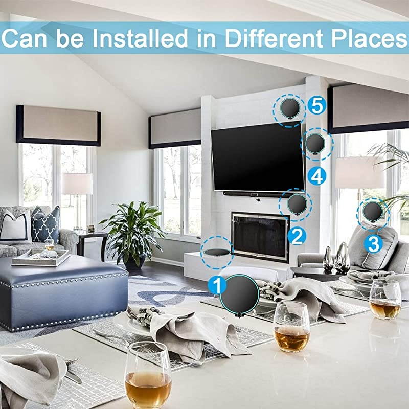 2020 Upgraded TV Antenna  HD Digital HDTV Antenna 150+ Miles Long Range with Amplified Signal Booster 4K 1080P Freeview Life Local Channels Support All Television 165ft Coax Cable