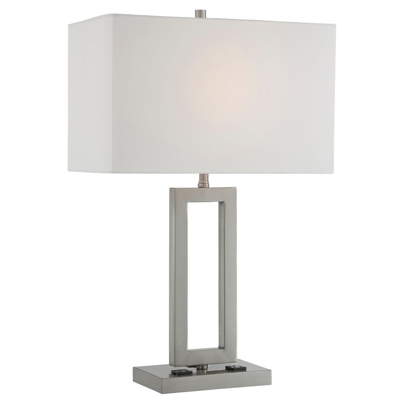 Fiadi 1 Light Table Lamp  - Steel/Off White