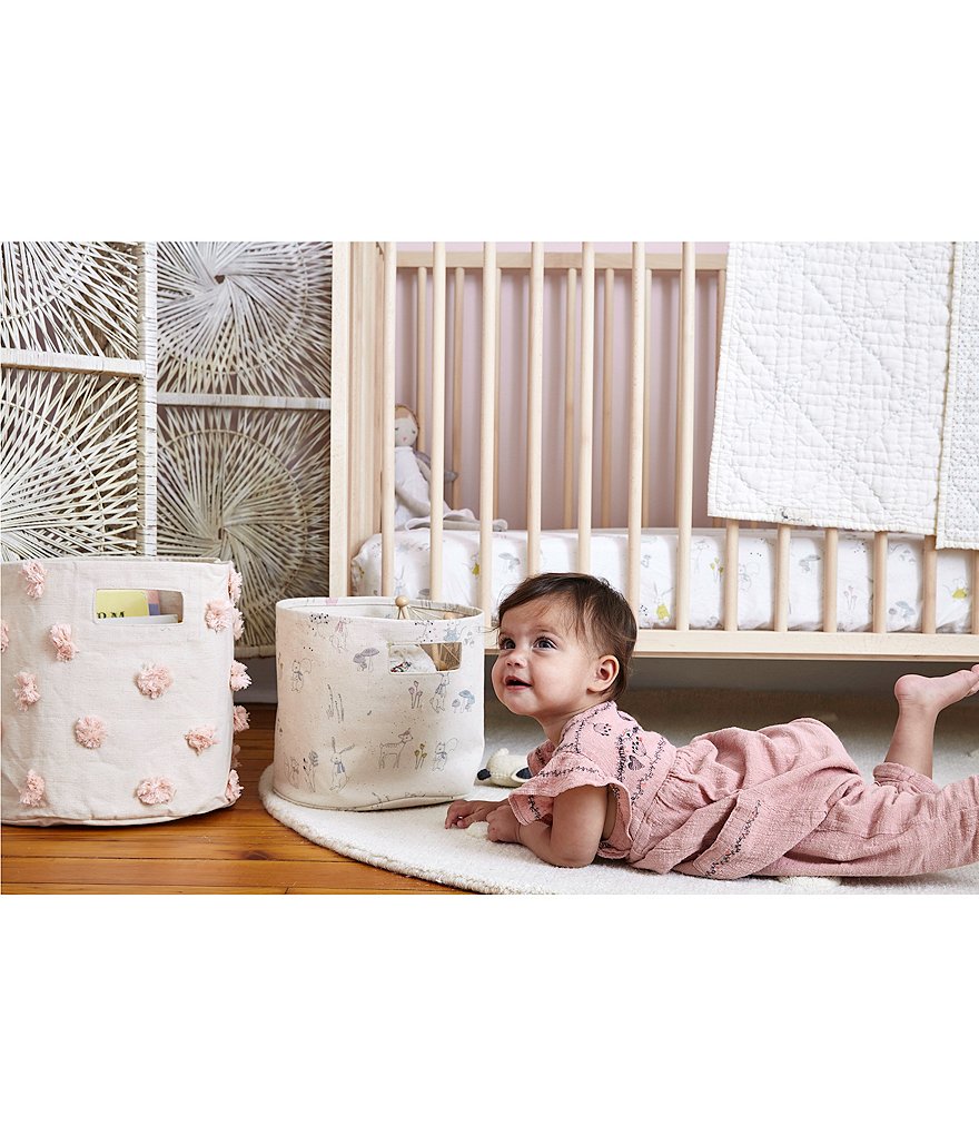 Edgehill Collection Hand-Woven Rattan Market Basket