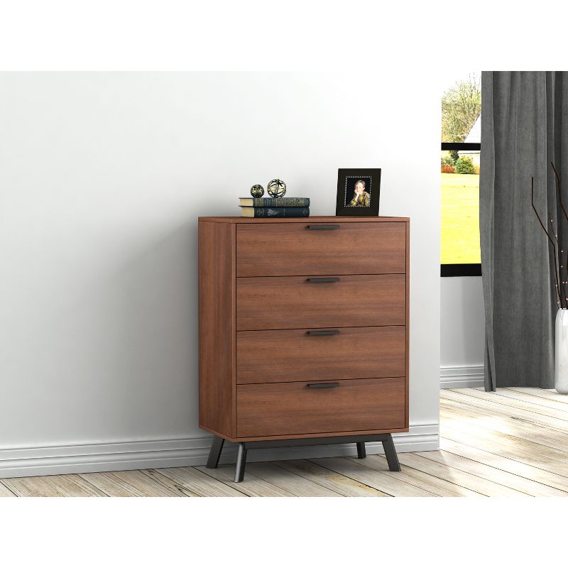 Aspen 4 Drawer Dresser Vintage Umber Brown - loft607