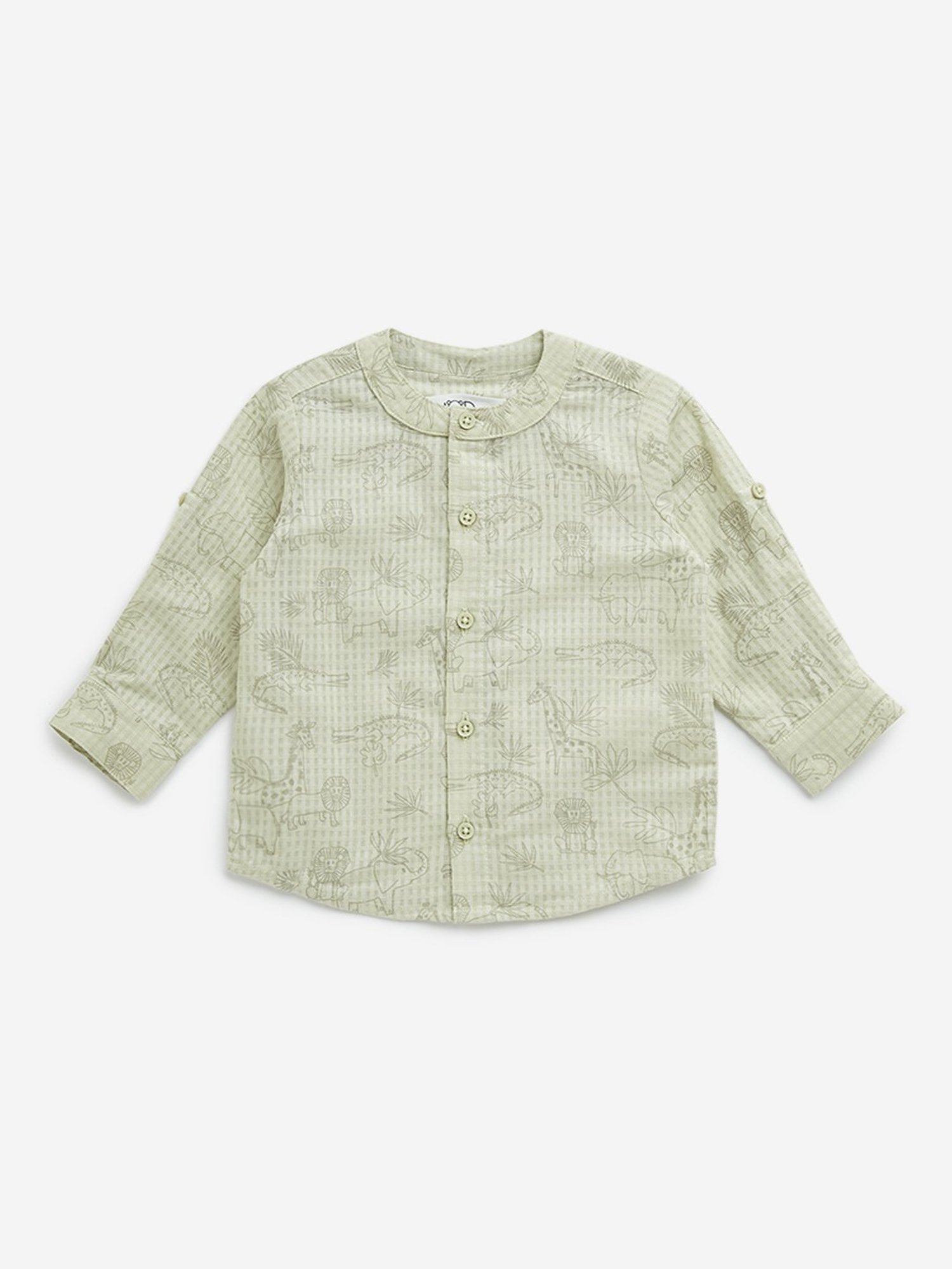 HOP Baby by Westside Sage Animal Printed Cotton Shirt