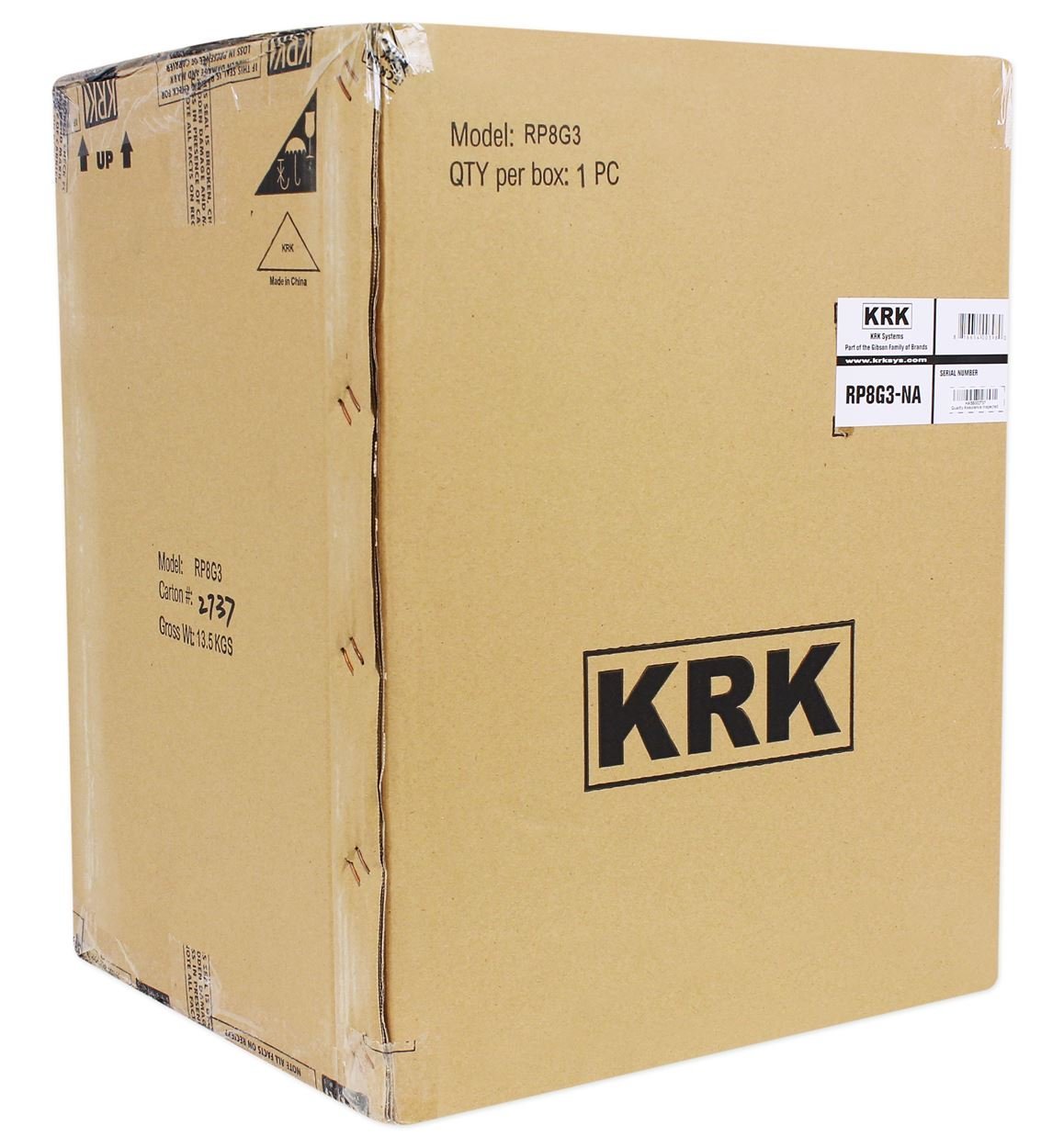 KRK RP8-G3 Rokit Active 8" Inch Studio Reference Monitors - Latest Gen With Updated Bi-Amped Class A/B Amplifier For Higher Performance at Lower Distortion + KRK KRK10S 10" 225 Watt Powered Active
