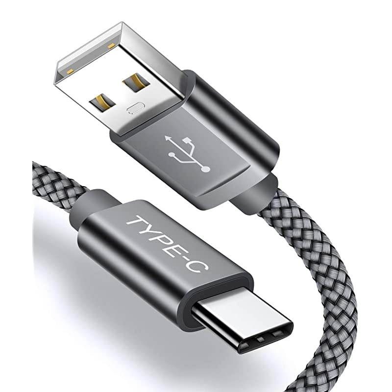 USBC Cable Fast Charging2Pack 66ft USB Type C to USBA Nylon Braided Charger Cord Compatible with Samsung Galaxy S10 S9 S8 Plus Note 10 9 8Moto Z Z2LG V30 V20 G5 G6USB C DevicesGrey