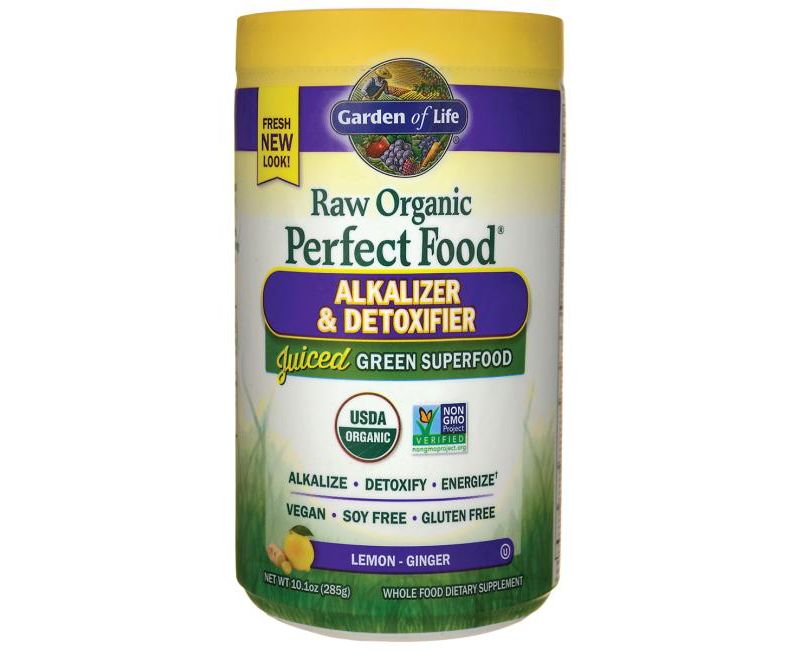 Garden of Life Dietary Supplements Raw Organic Perfect Food Alkalizer & Detoxifier Powder 10.1 oz.