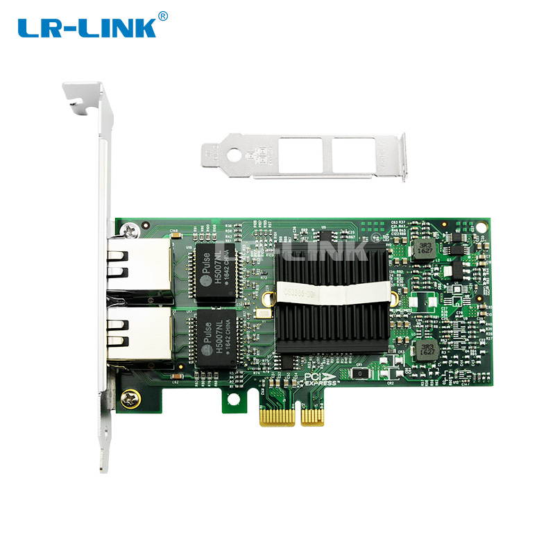 PCI Express x1 Dual Port Copper Gigabit Ethernet Server Adapter (Intel 82576 Based)