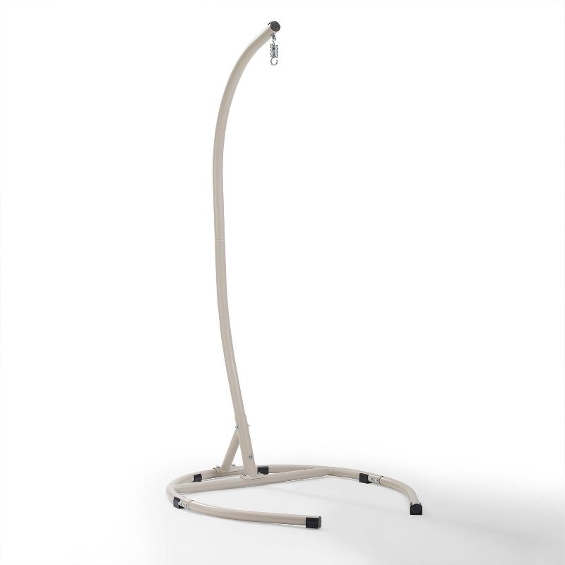 Cleo Outdoor Wicker Patio Hanging Egg Chair with Stand - Crosley