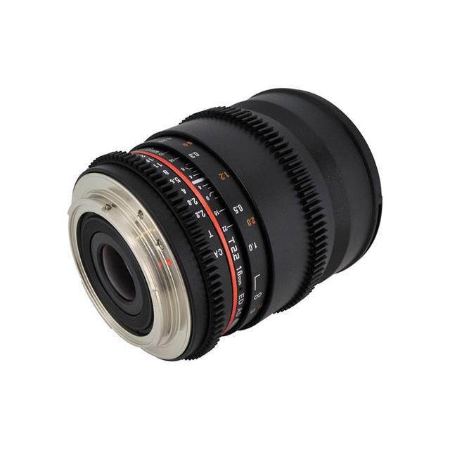 Rokinon CV16M-NEX 16mm T2.2 Cine Wide Angle Lens for Sony E-Mount Cameras