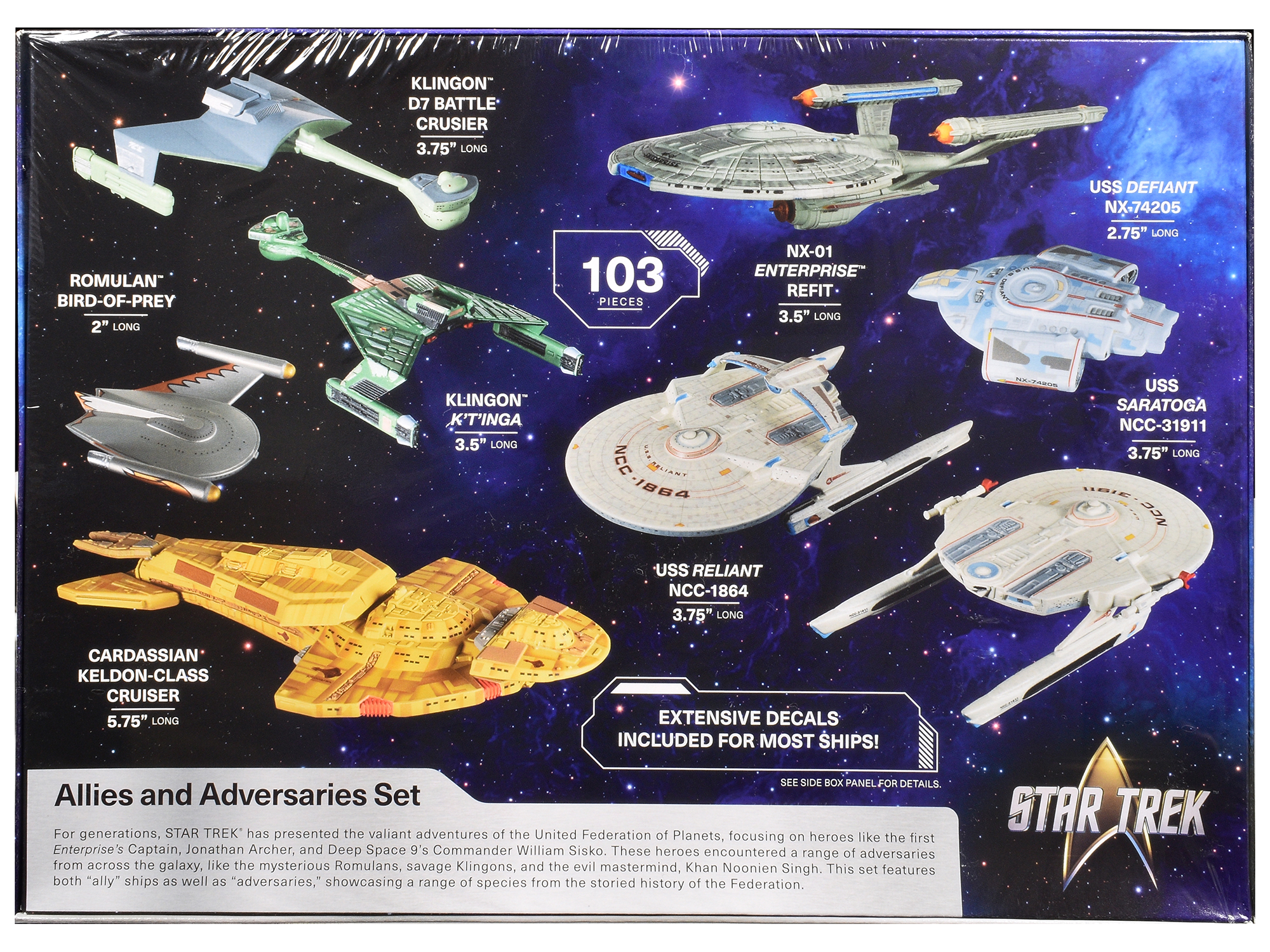 Skill 2 Model Kit U.S.S. Enterprise NCC-1701 Refit Starship "Star Trek" 1/537 Scale Model by AMT