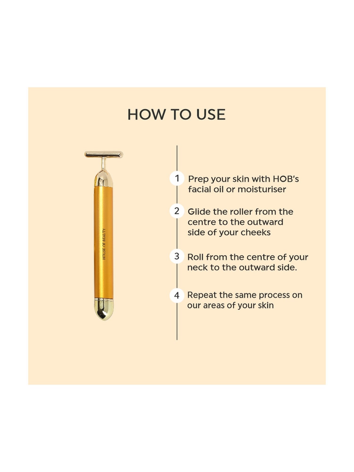 House of Beauty 24K Face Massager Kit