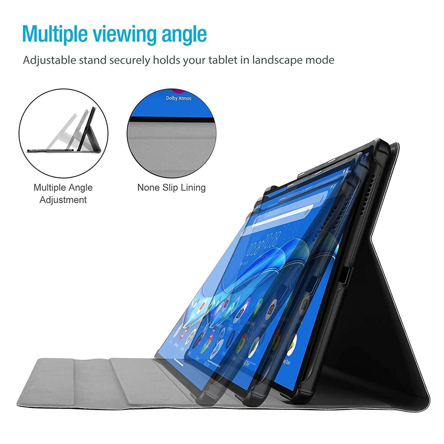 ProCase Lenovo Tab M10 FHD Plus Keyboard Case 10.3 Inch (2020 2nd Gen), Slim Lightweight Smart Cover with Magnetically Detachable Wireless Keyboard for Lenovo Tab M10 Plus TB-X606F TB-X606X &ndash;Rosegold