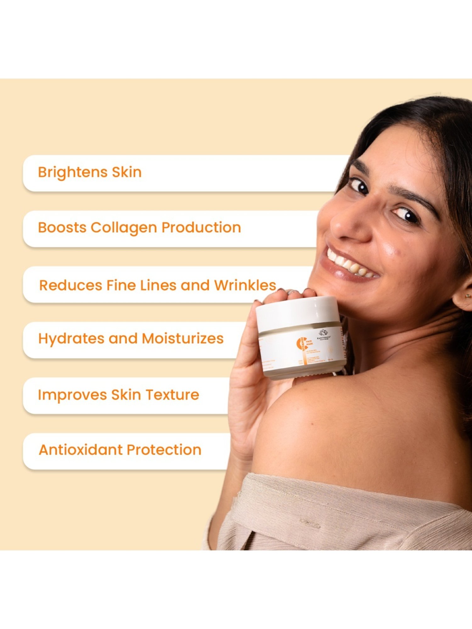 Earthraga Vitamin C Face Mask - 100 gm