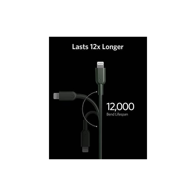 iPhone 11 Pro Charger  Midnight Green USB C to Lightning Cable 6ft Apple MFi Certified Powerline II for iPhone 1111 Pro 11 Pro MaxXXRXS Max Supports Power Delivery