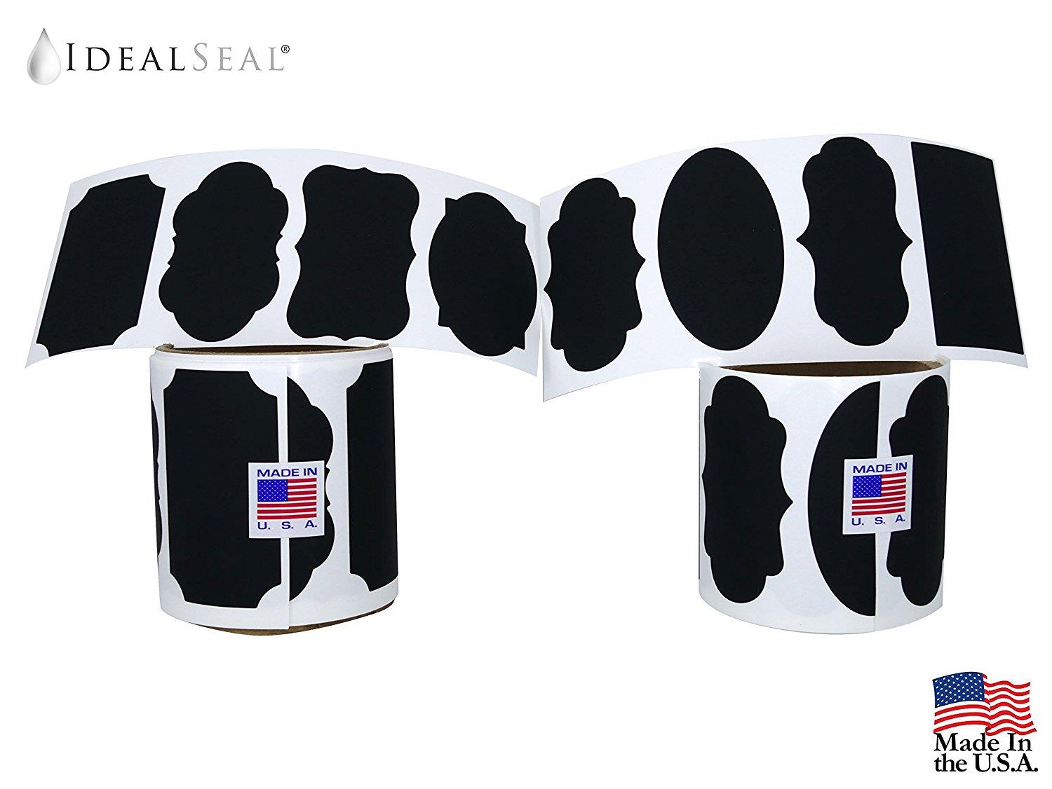 288 Large Chalkboard Labels Premium Reusable Labeling Jars, Parties, Craft Rooms, Weddings Organize Your Home & Kitchen (8 Rolls)