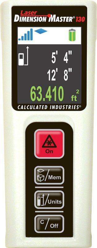 NEW CALCULATED INDUSTRIES 3356 LASER DIMENSION MASTER 130 DISTANCE MEASURER