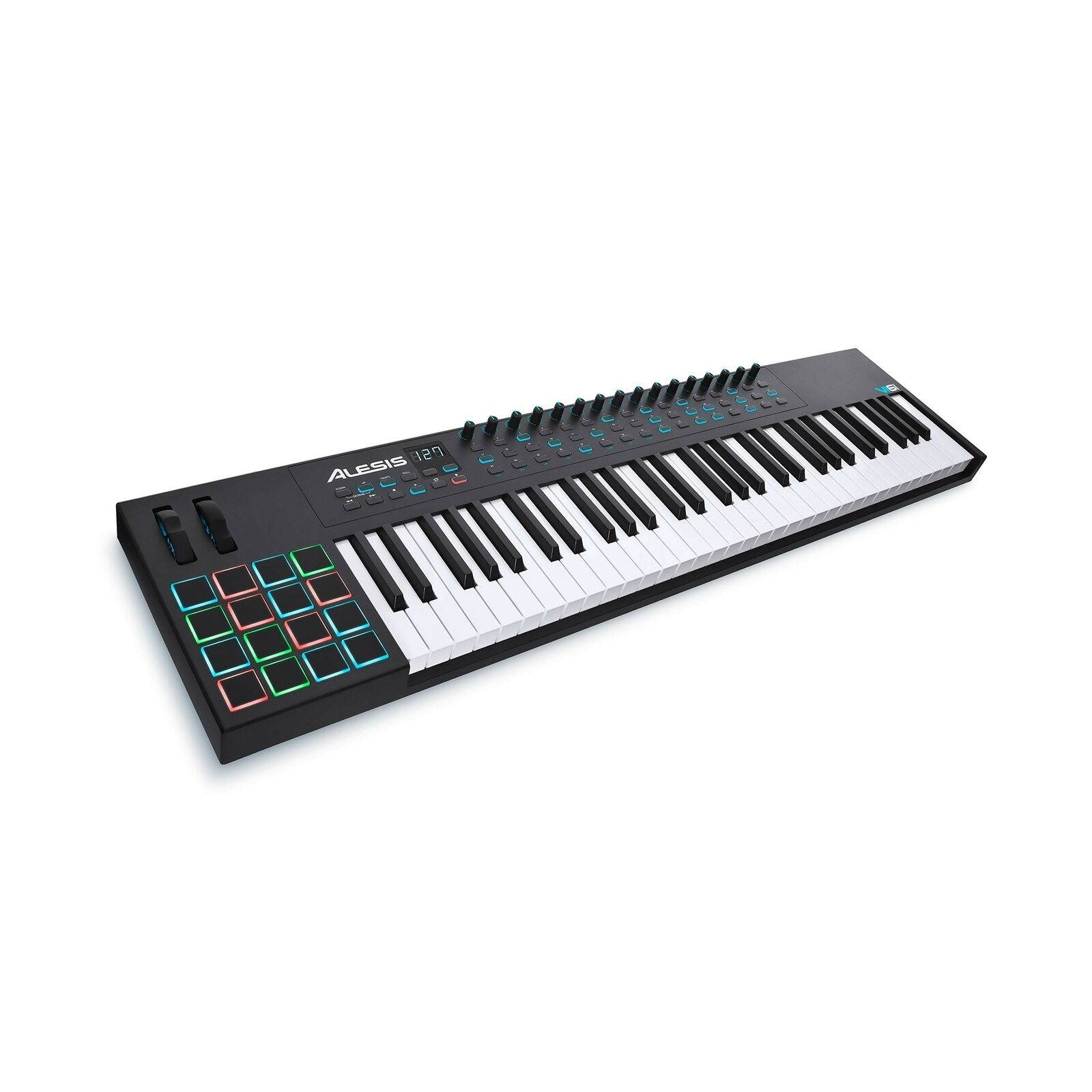 Alesis VI61 | 61-Key USB MIDI Keyboard Controller with 16 Pads, 16 Assignable...