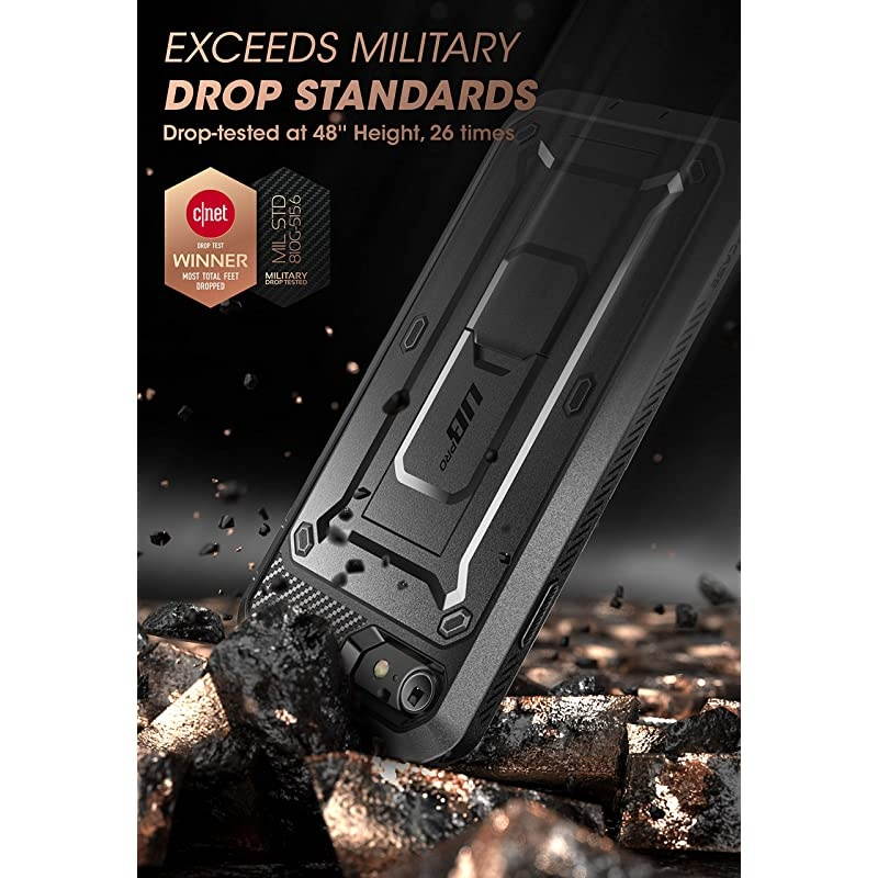 Unicorn Beetle Pro Series Case Designed for iPhone SE 2nd Generation 2020 iPhone 7 iPhone 8 Builtin Screen Protector FullBody Rugged Holster amp Kickstand Case Black