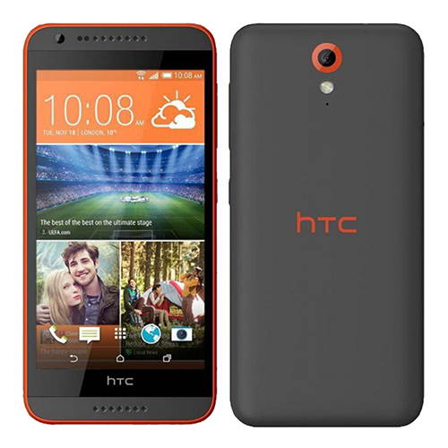 HTC Desire 620G 8GB (No CDMA, GSM only) Factory Unlocked 3G Smartphone - Matte Grey/Orange Trim