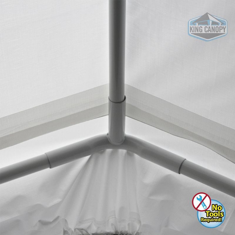 King Canopy 10'x13' Universal 6 Leg Tent with White Cover