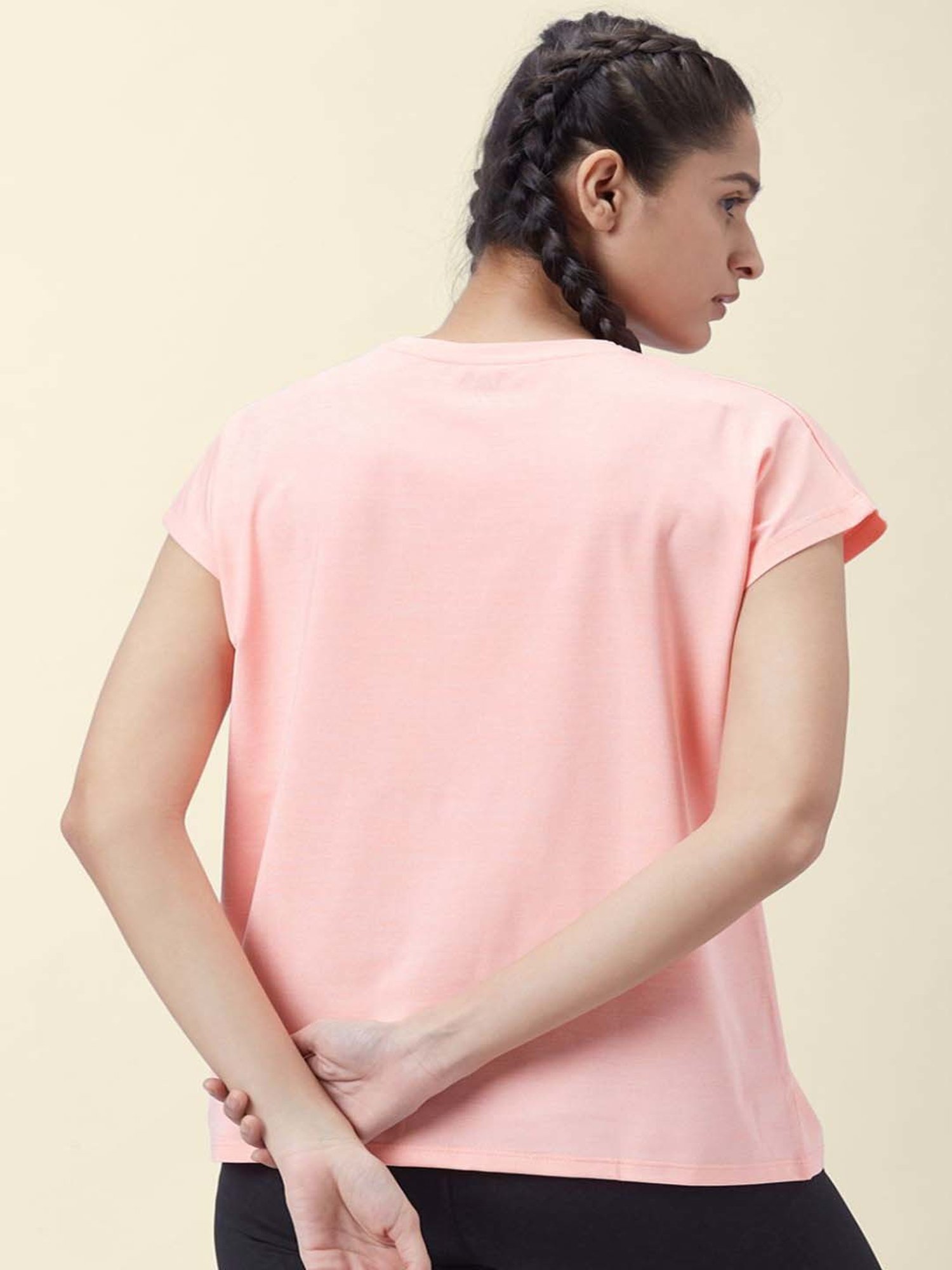 Ajile by Pantaloons Pink Graphic Print Sports Top