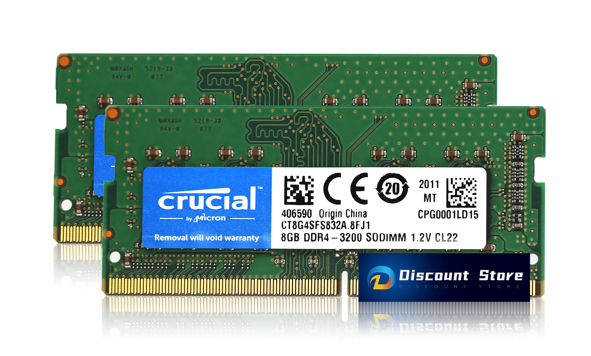 Crucial DDR4-3200 SODIMM PIN-260 PC-25600 RAM 16GB(2X8GB) CL22 Notebook Memory CT8G4SFS832A.8FJ1