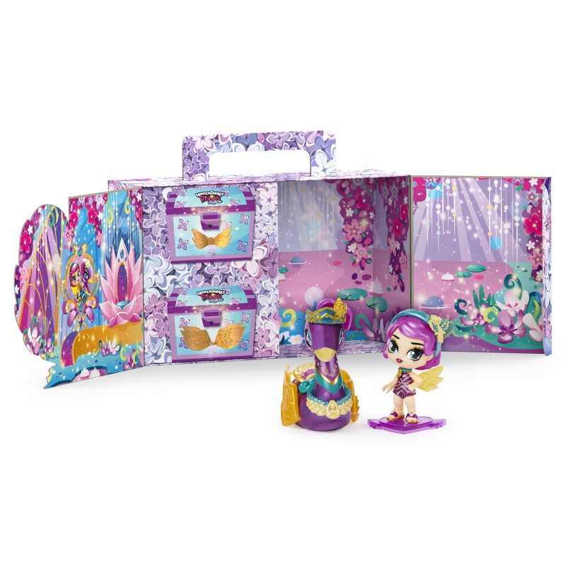 Hatchimals Pixies Riders Lilac Luna Pixie & Swanling Glider Hatchimal Set with Mystery Feature