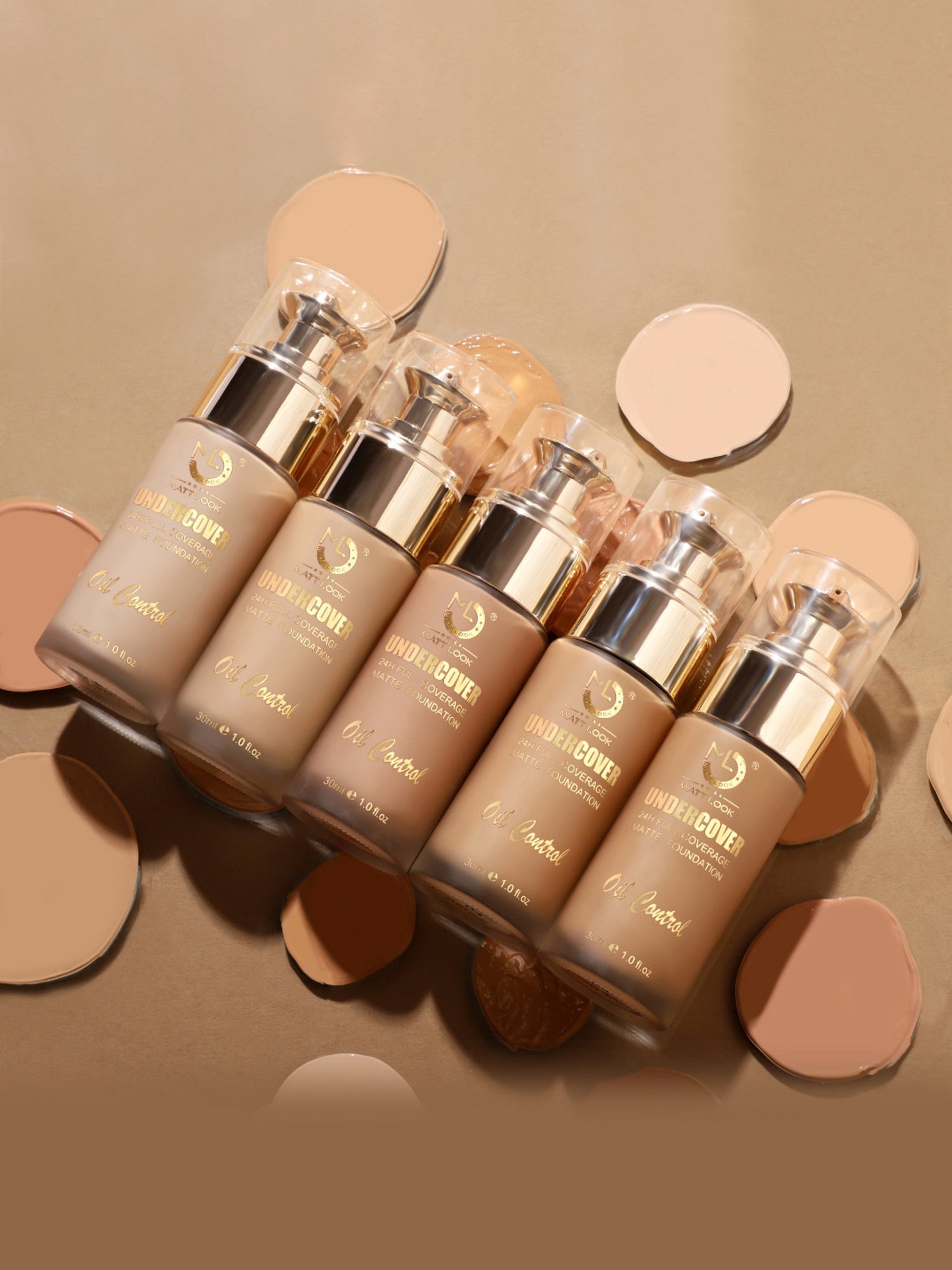 Matt Look Undercover 24H Oil Control Full Coverage Matte Foundation 03 Natural - 30 ml