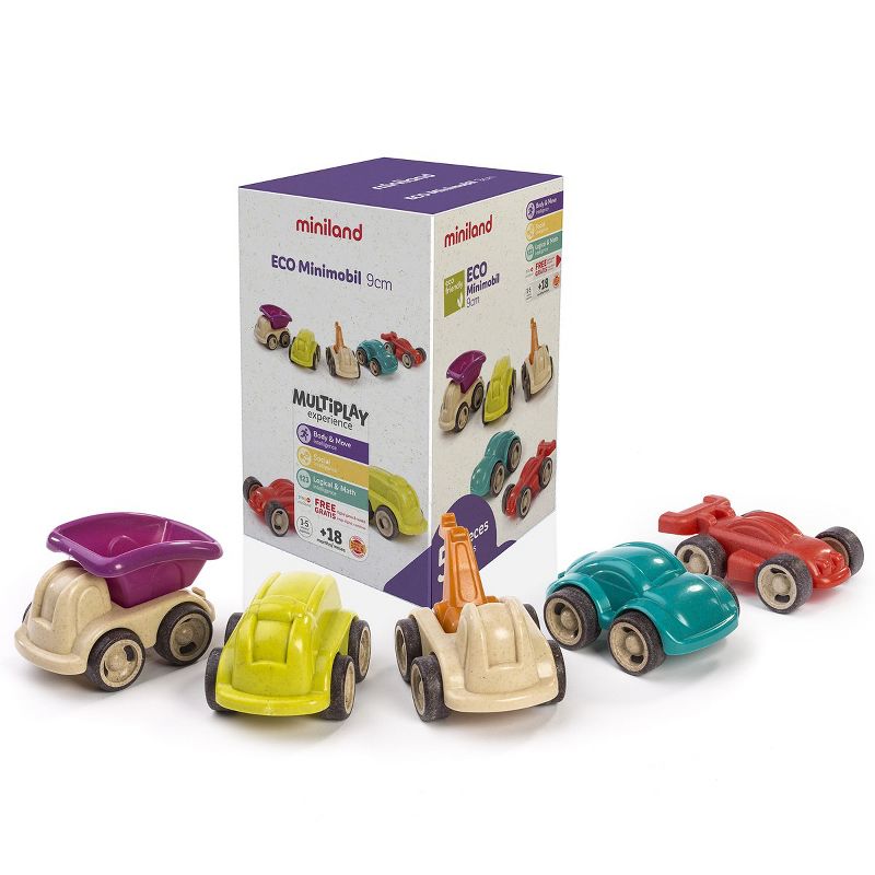 Miniland ECO Minimobil - Set of 5 Eco-Friendly Vehicles