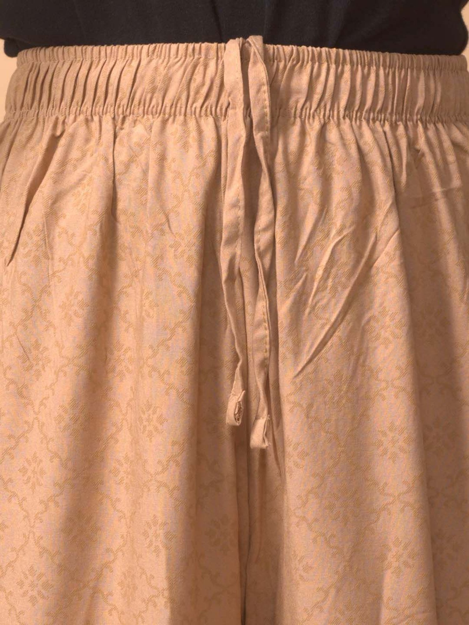 Castle Black Embroidered Palazzos