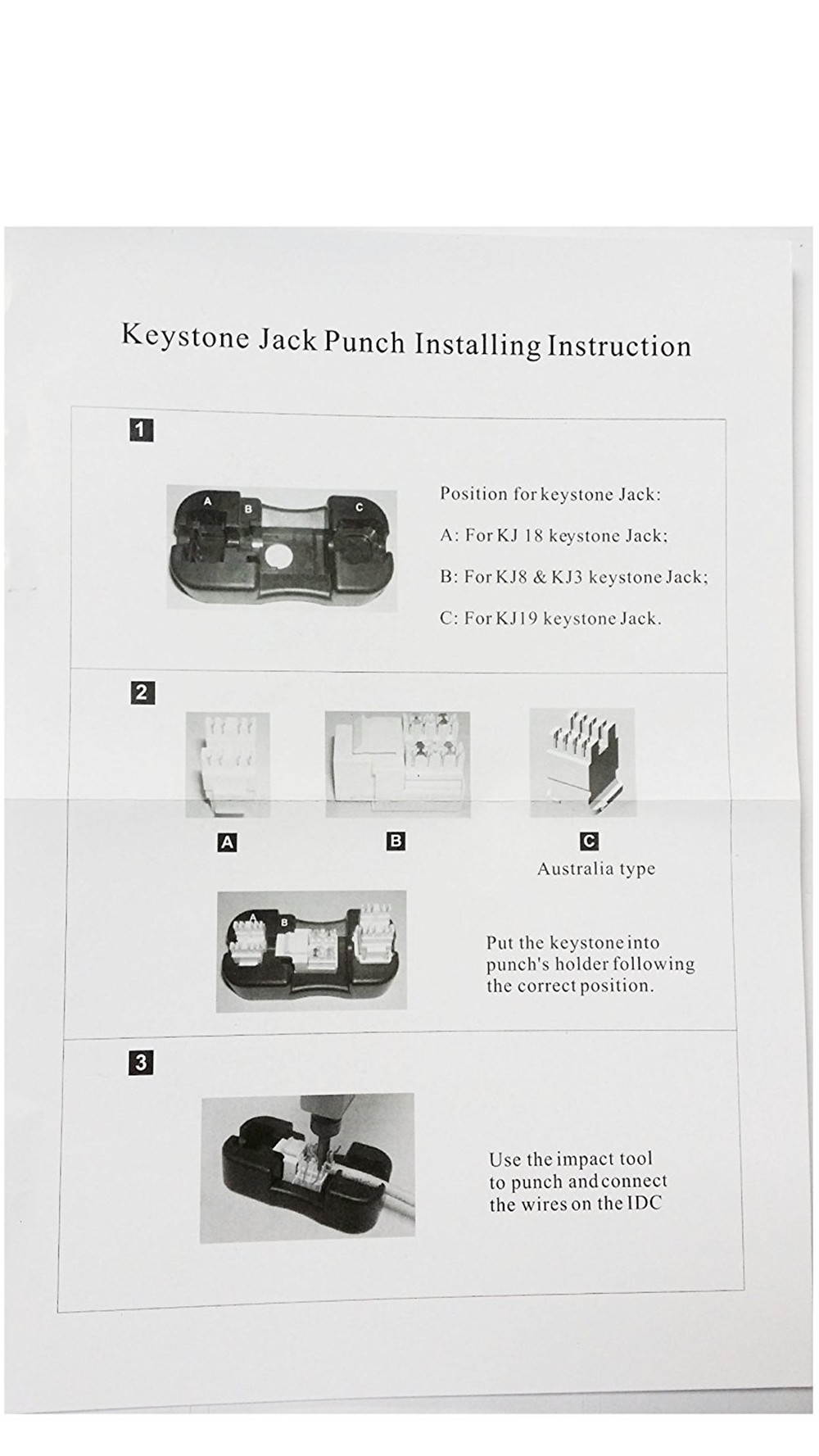 iMBAPrice Keystone Jack Punch Down Stand Holder for Cat5E/Cat6 and RJ11/RJ12 Keystone Jacks (Pack of 5)