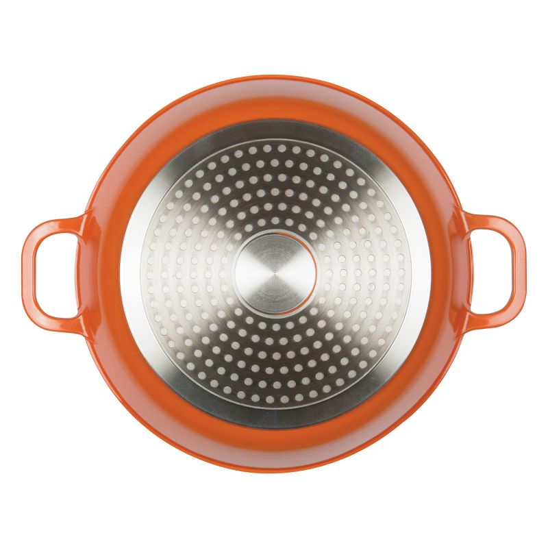 MasterPan 3qt Non-Stick Cast Aluminum Dutch Oven Orange