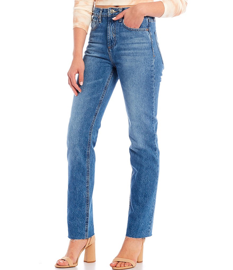 Every Straight Leg Ankle Crop Front Zipper Jeans
