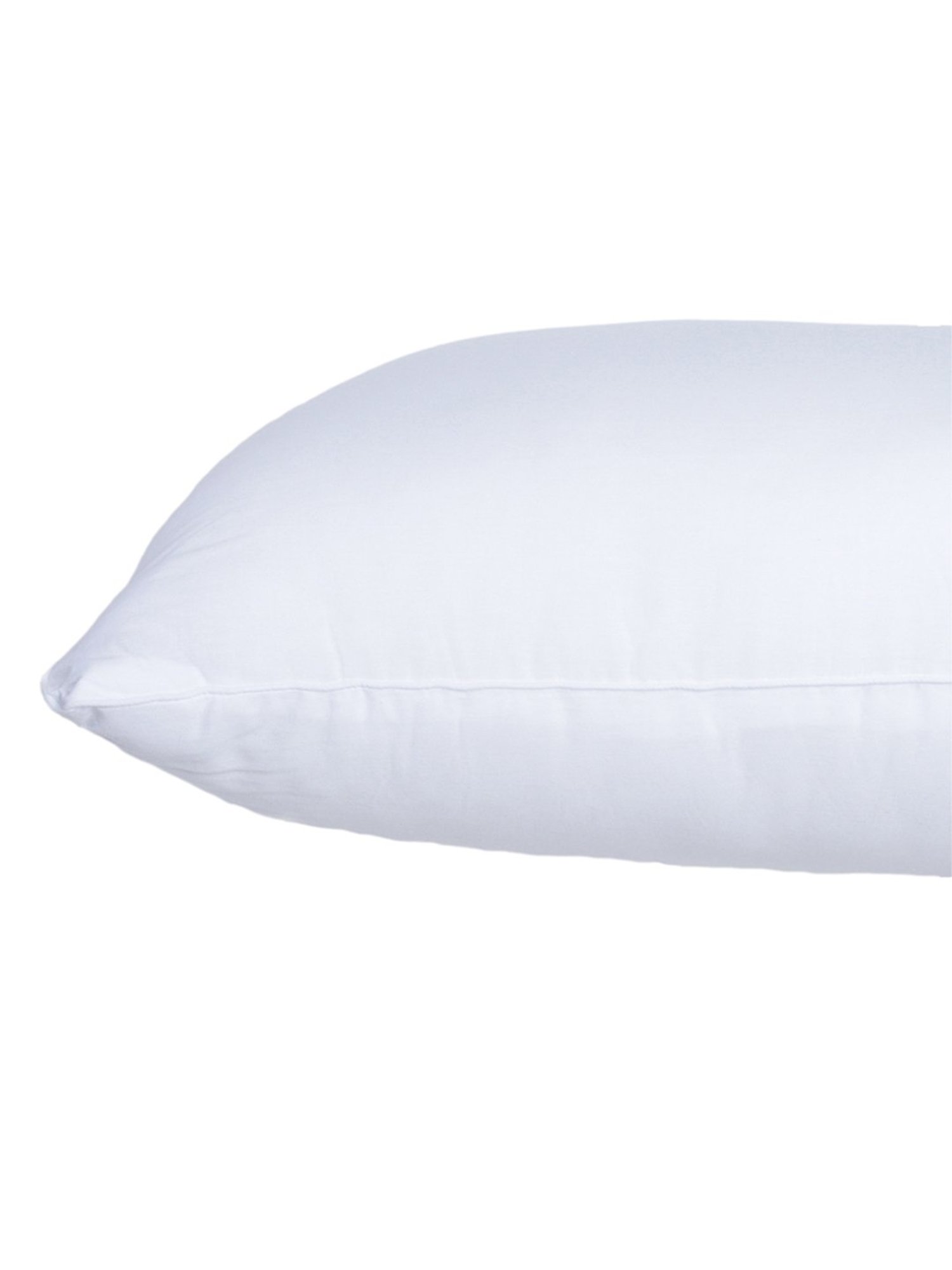 Maspar Essentials Lamis Solid White Cotton Pillow