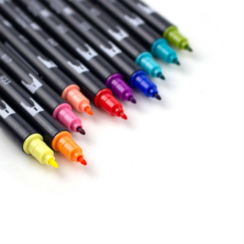 Tombow 10ct Dual Brush Pen Art Markers - Retro