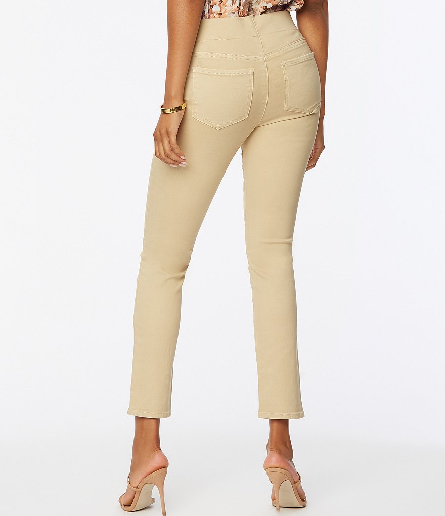 NYDJ Pull-On Skinny Ankle Side Hem Slit Jeans