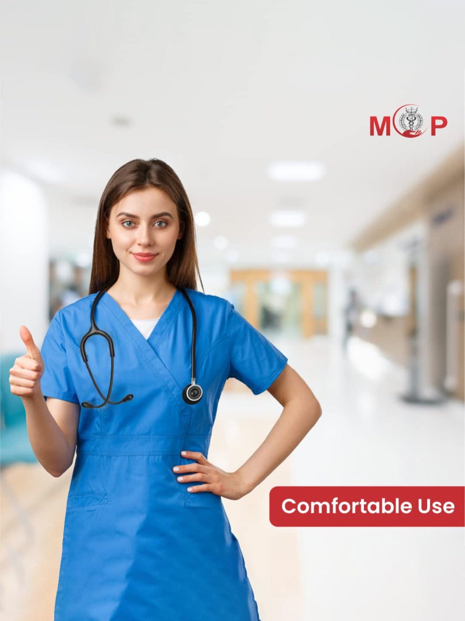 MCP Anchor Aluminum Dual Head Stethoscope for Doctors and Medical Students (Black)