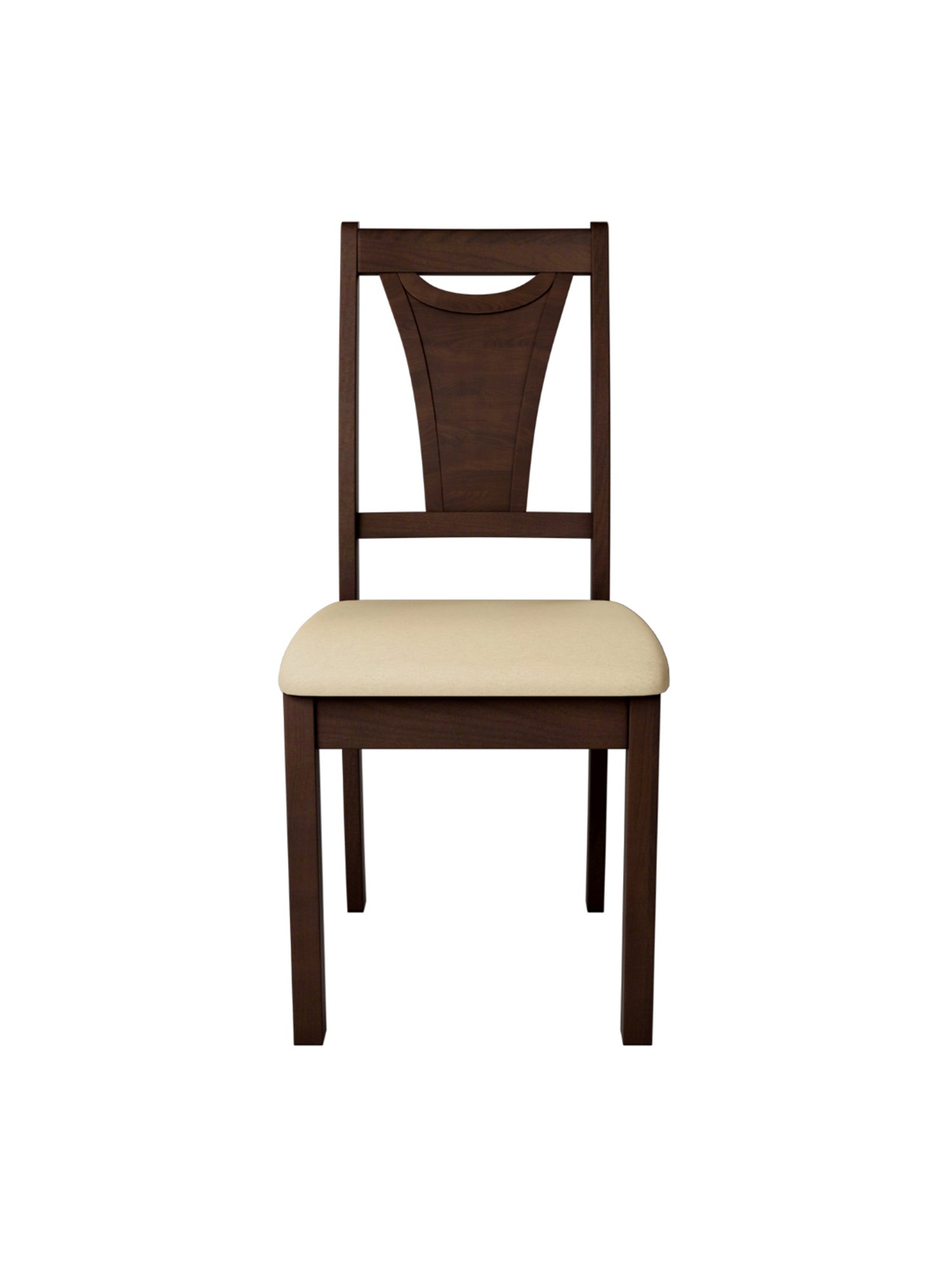 Durian Elanor Modern Brown & Beige Premium Leatherette Dining Chair