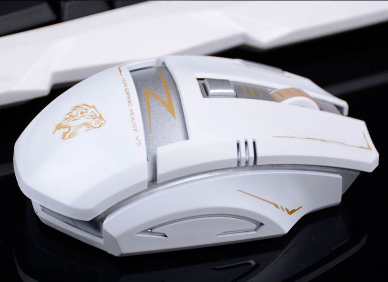 2.4G Wireless Rechargeable 2400DPI 6 Buttons Optical Usb Ergonomic Gaming Mouse