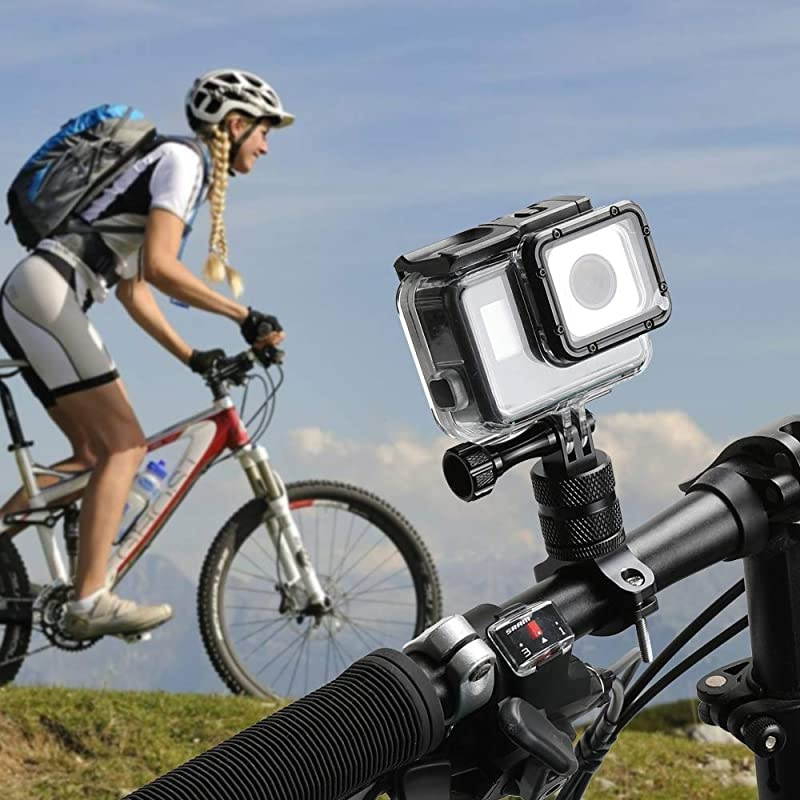 Mountain Bike Camera Handlebarfor All gopro ModelsAction Cameras Mountain Bike Mount Aluminium 360 Degree Rotation Upgraded Version by