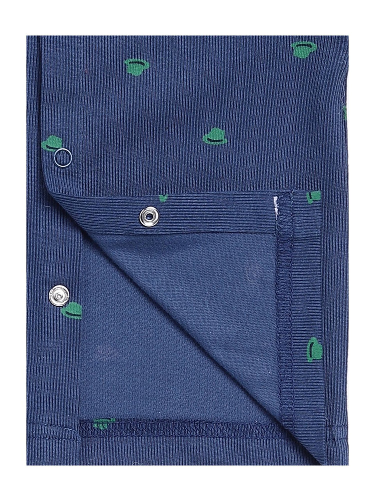 Clt.s Unisex Blue Graphic Print Full Sleeves Shirt With Pyjamas