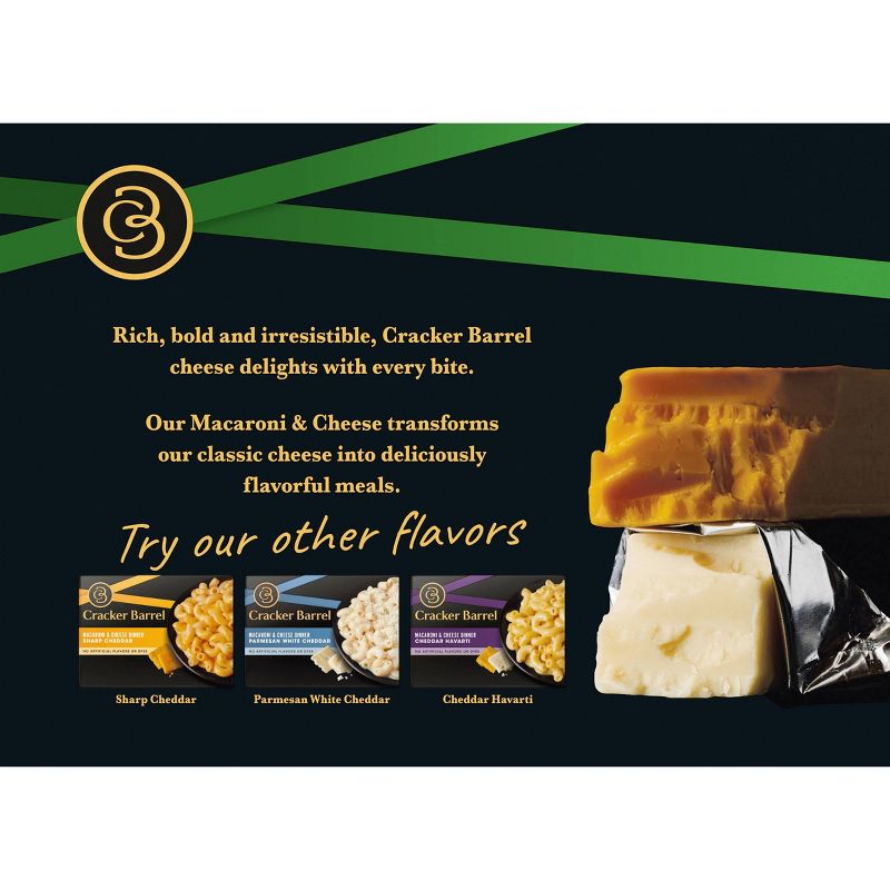 Cracker Barrel Sharp White Cheddar Macaroni & Cheese Dinner - 14oz