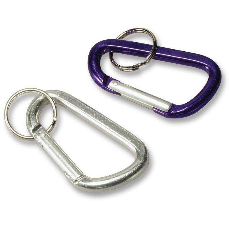 Baumgartens 41020 Large Carabiner Key Ring Aluminum - 1 Each - Assorted