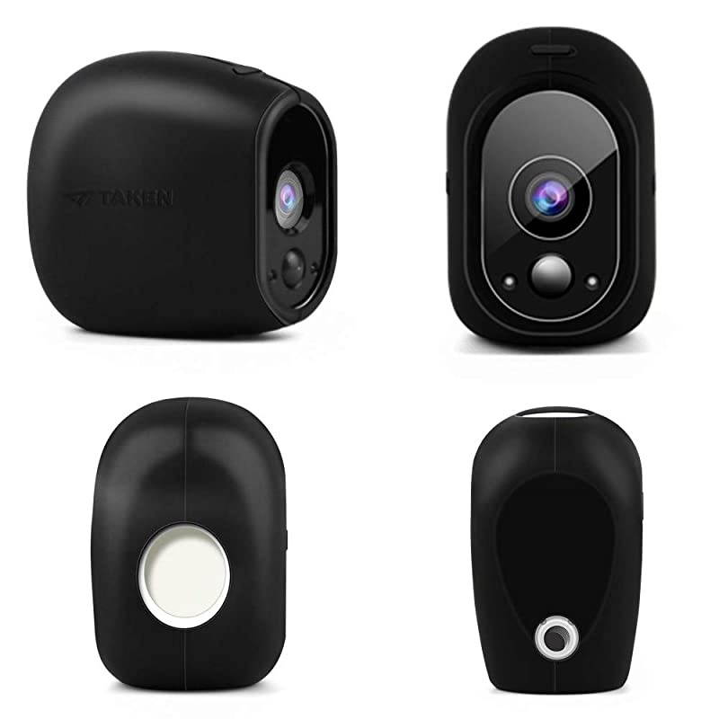 Silicone Skins Compatible for Arlo Smart Security Home Camera,  Silicone Skins Case Cover for Arlo Smart Security Wire-Free Cameras, 3 Pack, Black