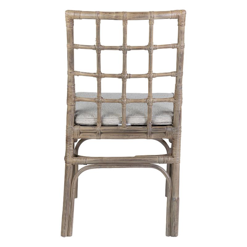 Set of 2 Alana Rattan Side Chair Brown - East at Main