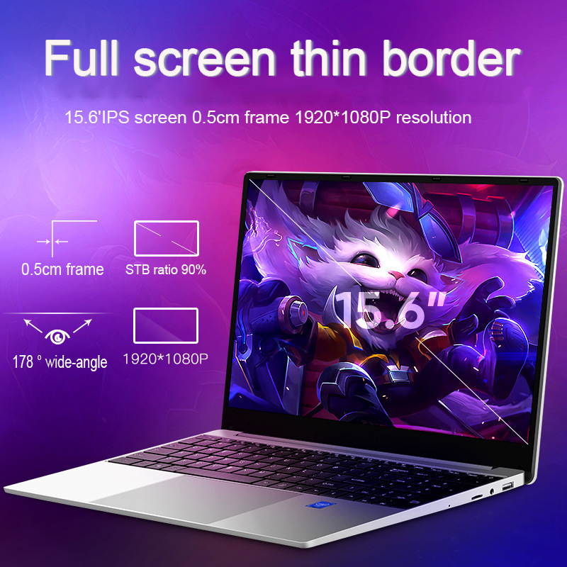 Lemonra Laptop Intel Core i5 4200u Integrated Core Graphics 15.6" Full 1920*1080 HD Display IPS Screen, 8GB DDR3, Windows 10 Ultrabook Support M.2 SSD Laptop Backlight Keyboard