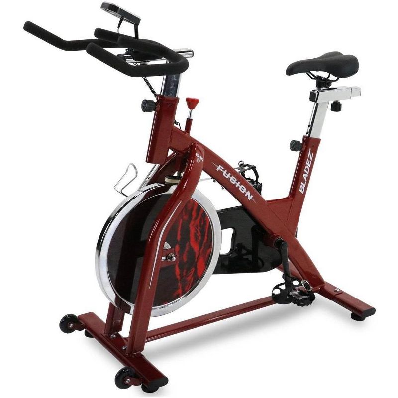 Body Flex Sports Body Rider BRF700 Stationary Full Body Cardio Exercise Upright Fan Bike with Dual Action Handlebars and Adjustable Seat