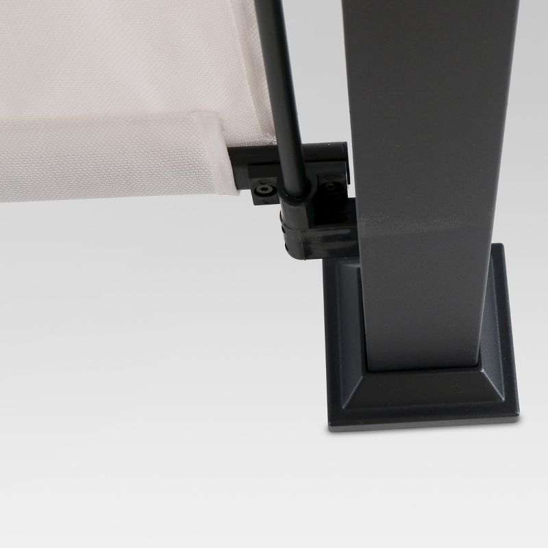 10' x 10' Adjustable Shade Pergola - Black/Gray - Threshold™
